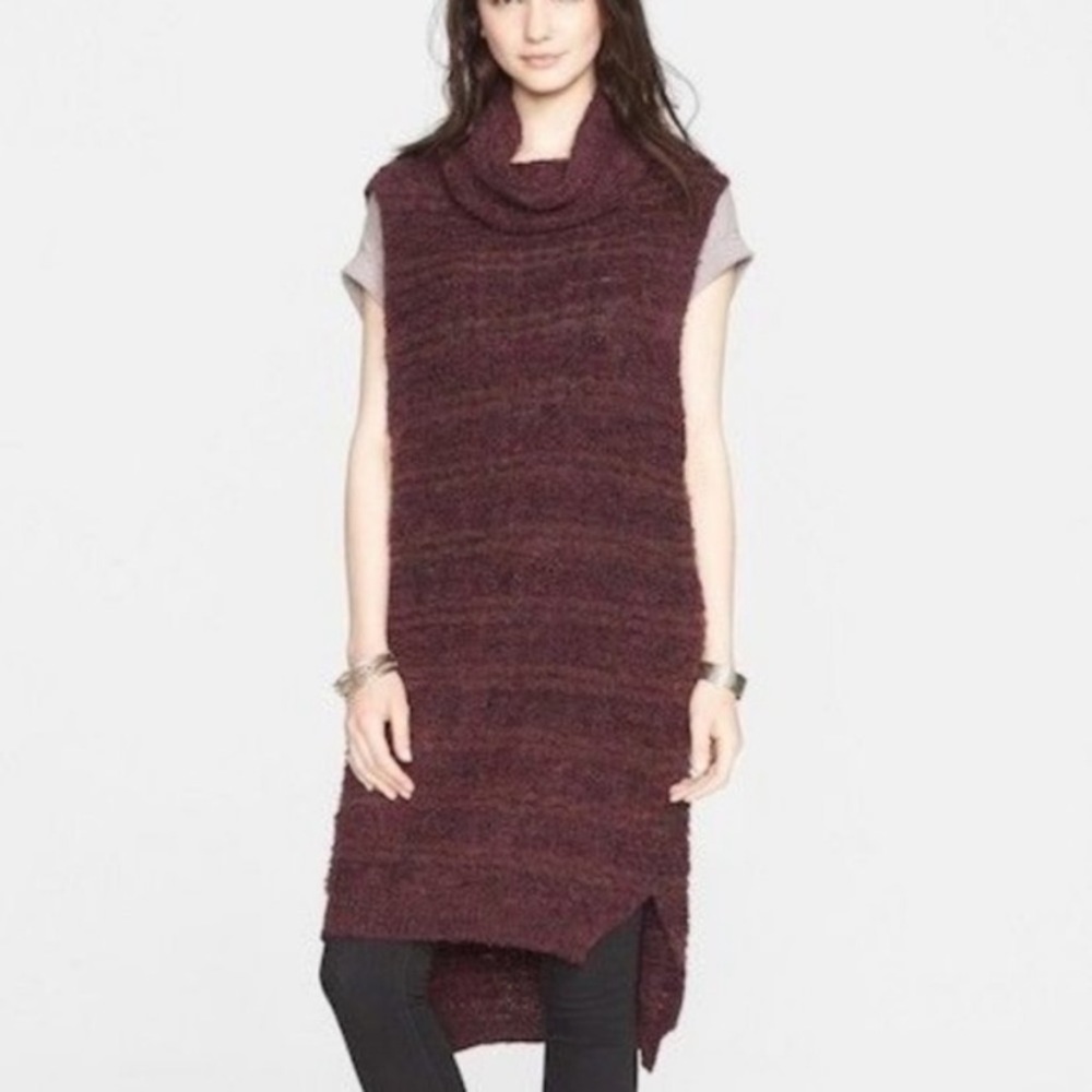 Free Peopl Loop The Loop Cowl Neck Pullover Sweater Tunic
